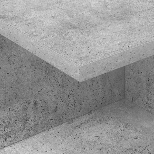 Yöpöytä 2 kpl Betoni Harmaa 40 x 30 x 25 cm Tekninen puu