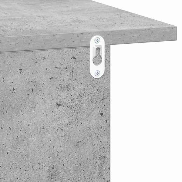 Yöpöytä 2 kpl Betoni Harmaa 40 x 30 x 25 cm Tekninen puu