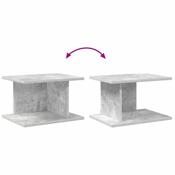 Yöpöytä 2 kpl Betoni Harmaa 40 x 30 x 25 cm Tekninen puu