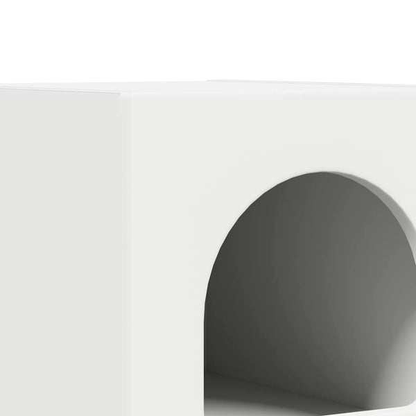 Yöpöytä 2 pcs Valkoinen 29.5 x 35 x 50 cm Tekninen puu