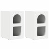 Yöpöytä 2 pcs Valkoinen 29.5 x 35 x 50 cm Tekninen puu