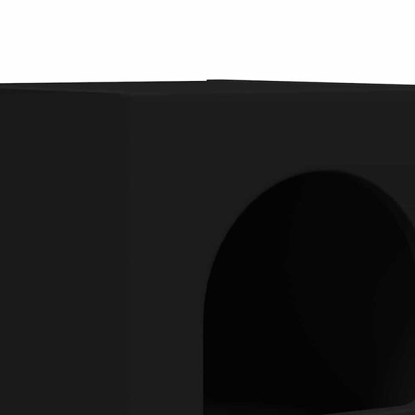 Yöpöytä 2 pcs Musta 29.5 x 35 x 50 cm Tekninen puu