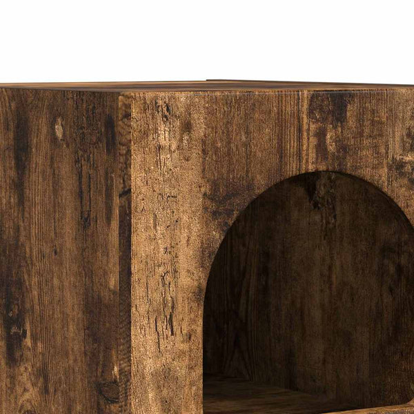 Yöpöytä 2 pcs Savupähkinä 29.5 x 35 x 50 cm Tekninen puu