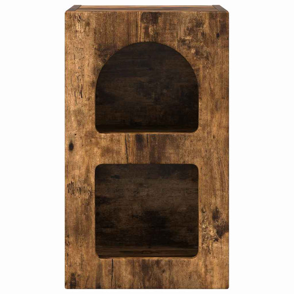 Yöpöytä 2 pcs Savupähkinä 29.5 x 35 x 50 cm Tekninen puu