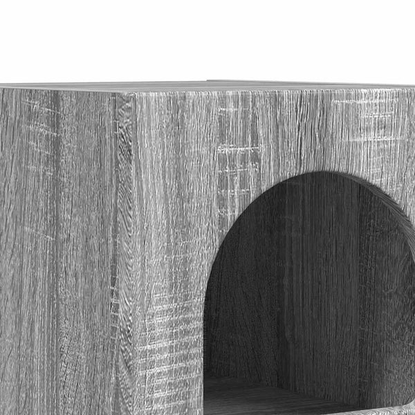 Yöpöytä 2 pcs Harmaa Sonoma 29.5 x 35 x 50 cm Tekninen puu