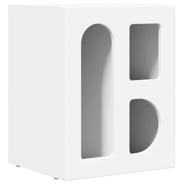 Yöpöytä 2 pcs Valkoinen 40 x 35 x 50 cm Tekninen puu