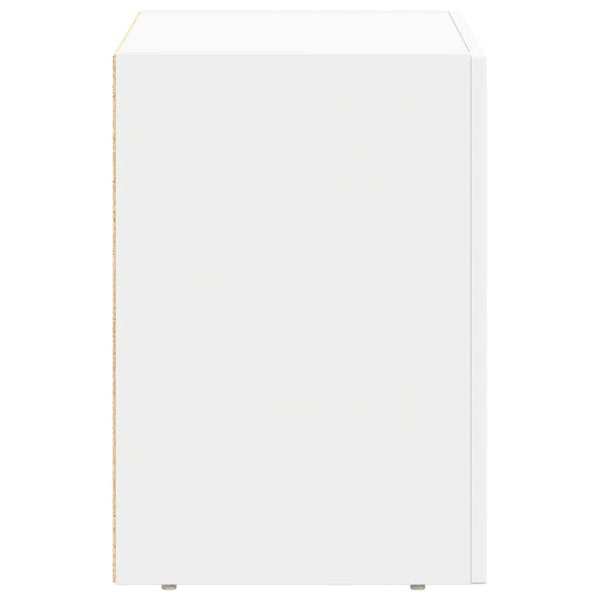 Yöpöytä 2 pcs Valkoinen 40 x 35 x 50 cm Tekninen puu