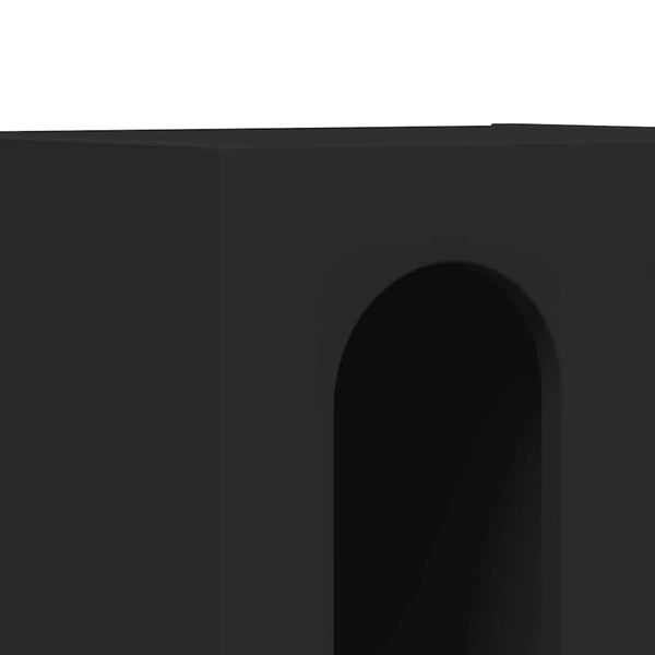 Yöpöytä 2 pcs Musta 40 x 35 x 50 cm Tekninen puu