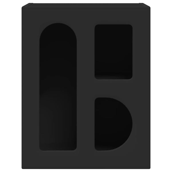 Yöpöytä 2 pcs Musta 40 x 35 x 50 cm Tekninen puu