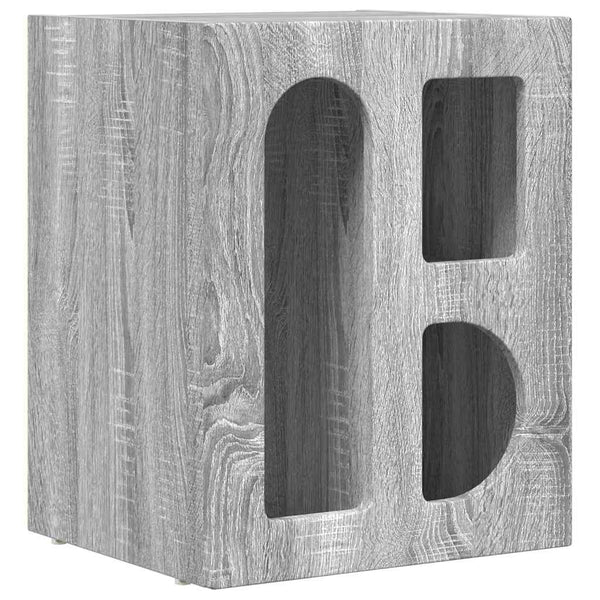 Yöpöytä 2 pcs Harmaa Sonoma 40 x 35 x 50 cm Tekninen puu