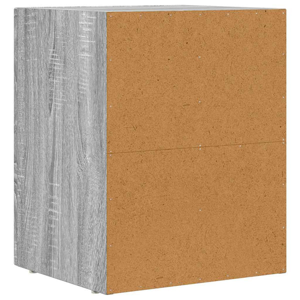 Yöpöytä 2 pcs Harmaa Sonoma 40 x 35 x 50 cm Tekninen puu