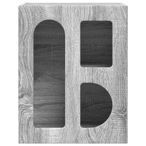 Yöpöytä 2 pcs Harmaa Sonoma 40 x 35 x 50 cm Tekninen puu