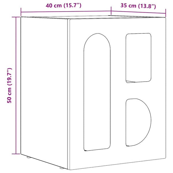 Yöpöytä Artisan tammi 40 x 35 x 50 cm Tekninen puu