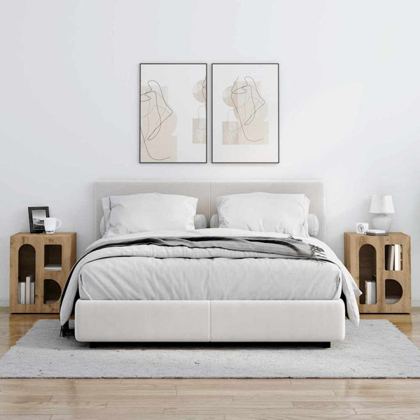 Yöpöytä 2 pcs Artisan tammi 40 x 35 x 50 cm Tekninen puu