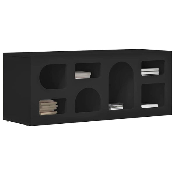 TV-kaappi Musta 100 x 35 x 40 cm Tekninen puu