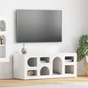TV-kaappi Korkean kiillon valkoinen 100 x 35 x 40 cm