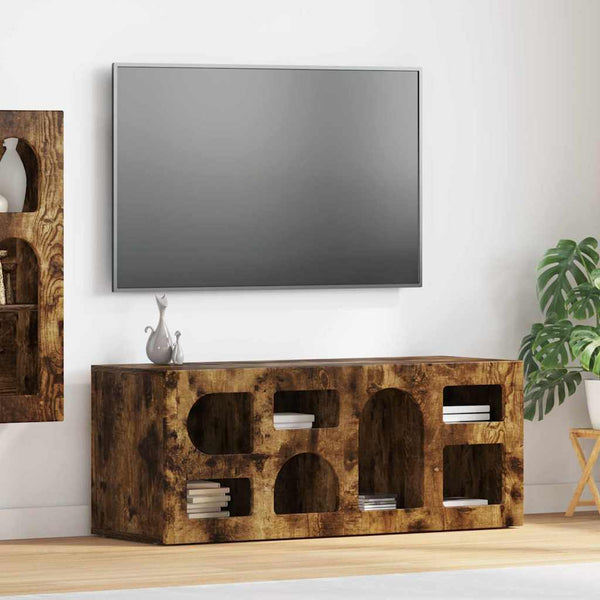 TV-kaappi Savupähkinä 100 x 35 x 40 cm Tekninen puu