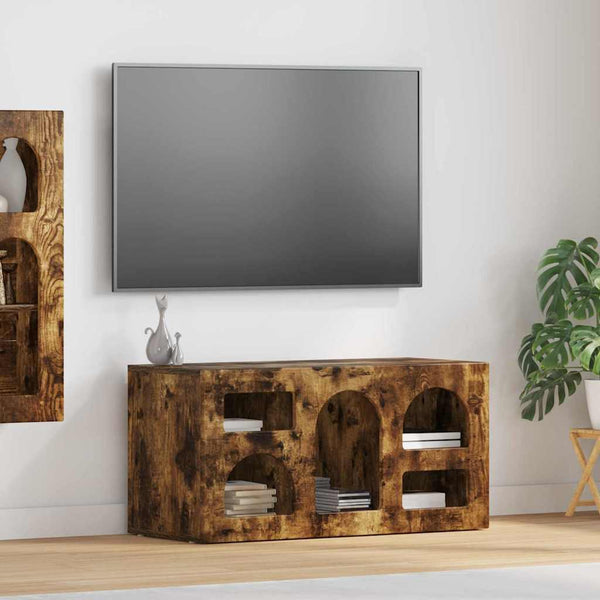 TV-kaappi Savupähkinä 80 x 35 x 40 cm Tekninen puu