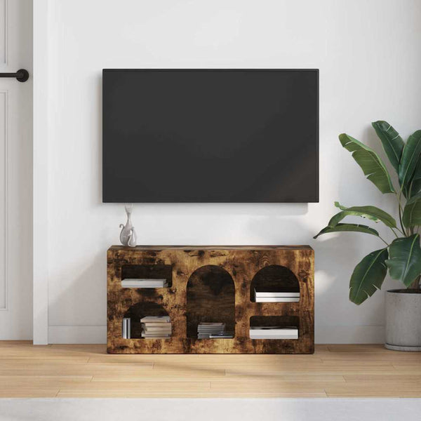 TV-kaappi Savupähkinä 80 x 35 x 40 cm Tekninen puu