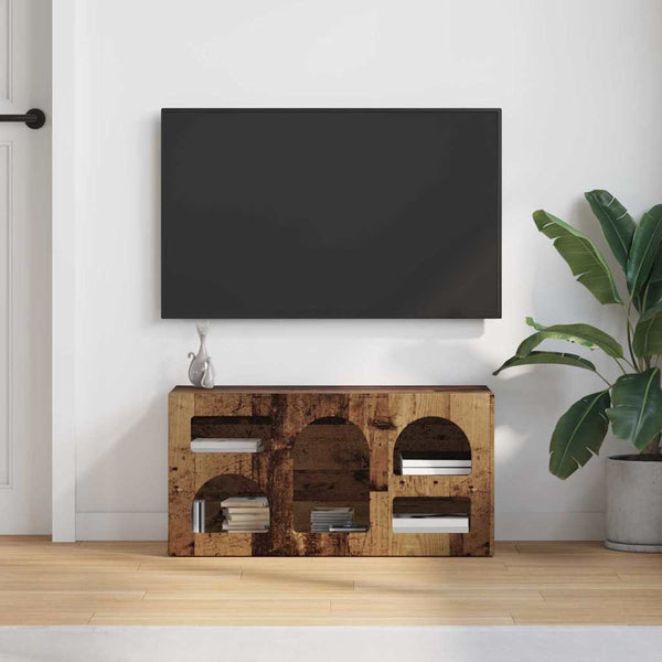 TV-kaappi Vanha puu 80 x 35 x 40 cm Tekninen puu