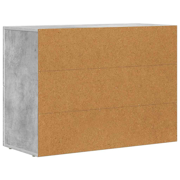 Sivupöytä Betoni Harmaa 80.5 x 35 x 59 cm Tekninen puu