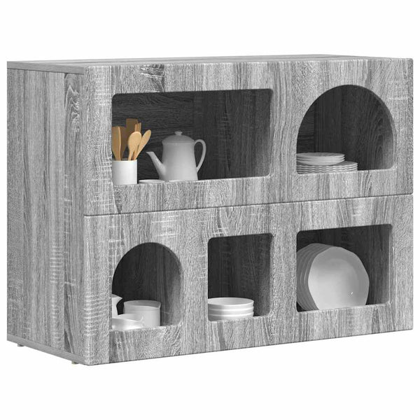 Sivupöytä Harmaa Sonoma 80.5 x 35 x 59 cm Tekninen puu