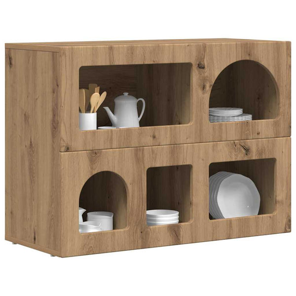 Sivupöytä Artisan tammi 80.5 x 35 x 59 cm Tekninen puu