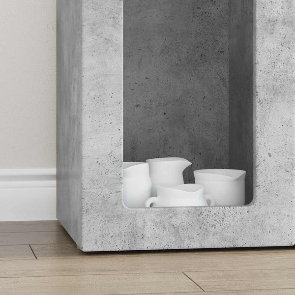 Sivupöytä Betoni Harmaa 59 x 35 x 100,5 cm Tekninen puu
