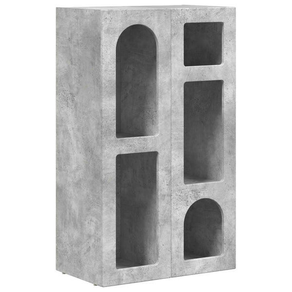 Sivupöytä Betoni Harmaa 59 x 35 x 100,5 cm Tekninen puu