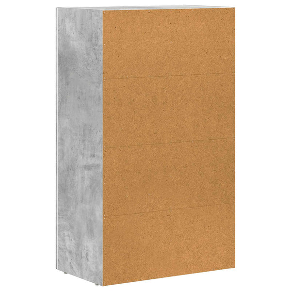 Sivupöytä Betoni Harmaa 59 x 35 x 100,5 cm Tekninen puu