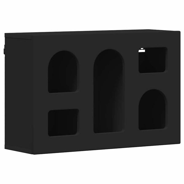 Henkarikaappi hyllyllä ELST Musta 60 x 20 x 40 cm Tekninen puu