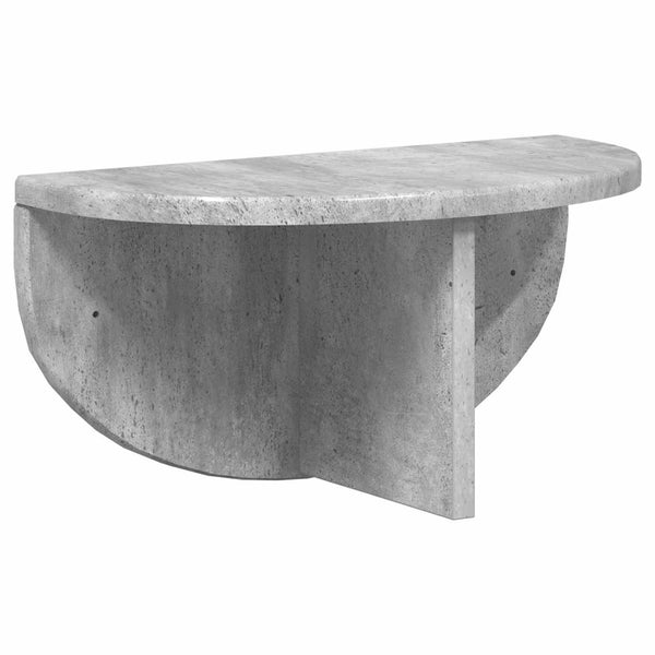 Seinähylly 2 kpl Betoni Harmaa 38 x 19 x 19 cm Tekninen puu