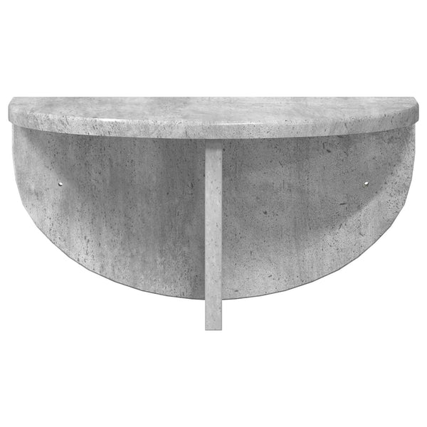 Seinähylly 2 kpl Betoni Harmaa 38 x 19 x 19 cm Tekninen puu