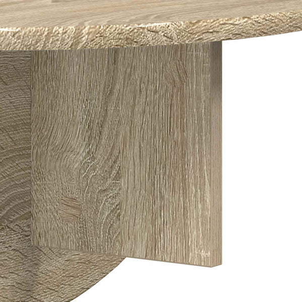 Seinähylly 2 kpl Sonoman tammi 48 x 24 x 24 cm Tekninen puu