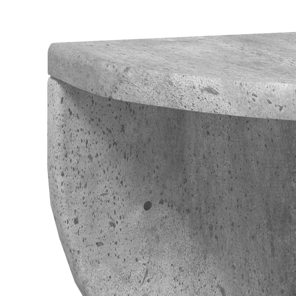 Seinähylly 2 kpl Betoni Harmaa 48 x 24 x 24 cm Tekninen puu