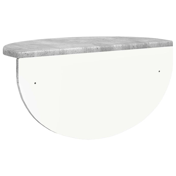 Seinähylly 2 kpl Betoni Harmaa 48 x 24 x 24 cm Tekninen puu