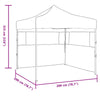 Juhlateltta 200 x 200 x 315 cm Sininen Oxford-kangas