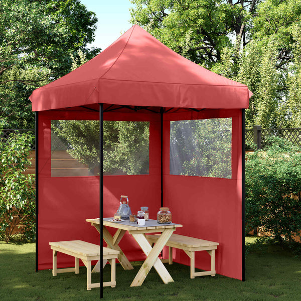 Juhlateltta 200 x 200 x 306 cm Burgundi Oxford-kangas