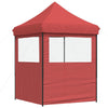 Juhlateltta 200 x 200 x 306 cm Burgundi Oxford-kangas