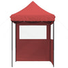 Juhlateltta 200 x 200 x 306 cm Burgundi Oxford-kangas