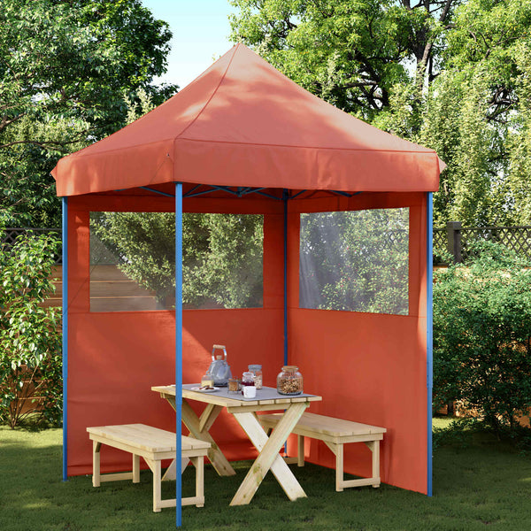 Juhlateltta 200 x 200 x 306 cm Terrakotta Oxford-kangas