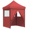 Juhlateltta 200 x 200 x 306 cm Burgundi Oxford-kangas