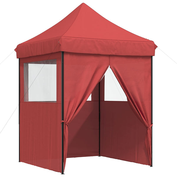 Juhlateltta 200 x 200 x 306 cm Burgundi Oxford-kangas