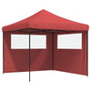 Juhlateltta 292 x 292 x 315 cm Burgundi Oxford-kangas