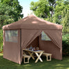 Juhlateltta 292 x 292 x 315 cm Ruskea Oxford-kangas