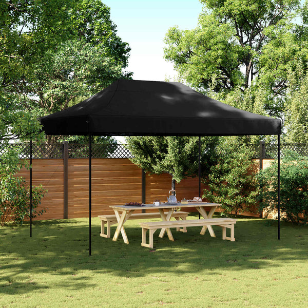 Juhlateltta 279 x 410 x 315 cm Musta Oxford-kangas