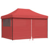Juhlateltta 279 x 410 x 315 cm Burgundi Oxford-kangas