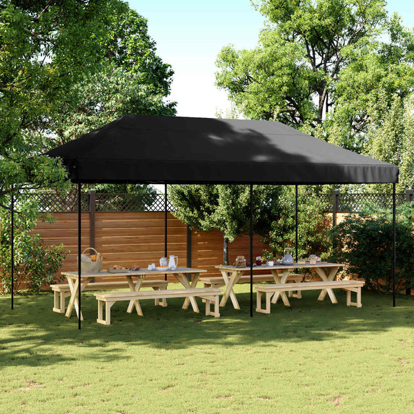 Juhlateltta 292 x 580 x 315 cm Musta Oxford-kangas