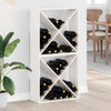 Viinipukki 2 kpl Valkoinen 62 x 25 x 62 cm Massiivinen mänty