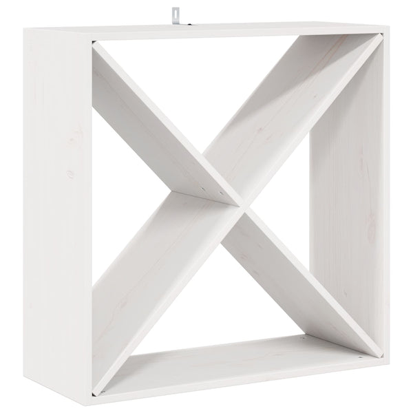 Viinipukki 2 kpl Valkoinen 62 x 25 x 62 cm Massiivinen mänty